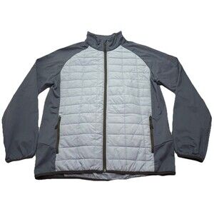 Men's Asics Hybrid Jacket Full Zip Size Large Blue ASTMJK2905
